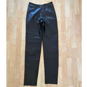USA Bikers Dream Apparel Black Leather Motorcycle  Pants Harley Davidson